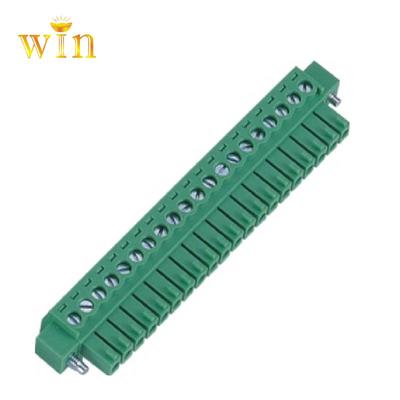 3.50mm Pluggable Terminal Blocks Female Vertical Type with Ear Passed UL/VDE/CQC/CB/CE Certification