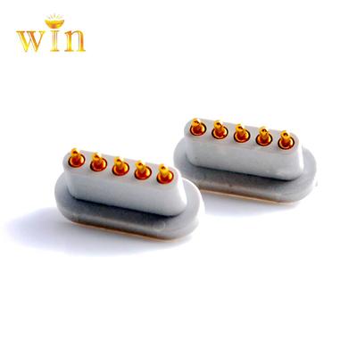 Win-Win Electronics Customized Pogo Pin P12030110-05150PP with White housing 5 pins