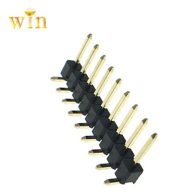 1.0mm Single Row Right-angle Pin Header PCB Connector from Win-Win Electronics